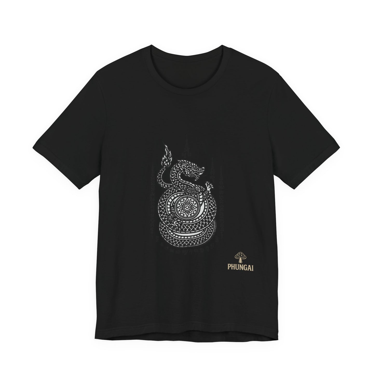 Spiritual Serpent Unisex Tee, Bohemian T-Shirt, Yoga Wear, Gift for Him, Meditation Apparel, Mindfulness Clothing