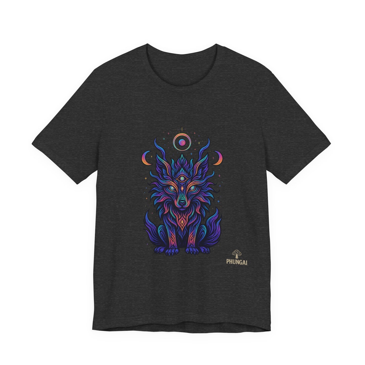 Mystical Wolf Graphic Tee | Boho Vibes, Unisex Shirt, Perfect Gift for Animal Lovers, Spiritual Style, Everyday Wear