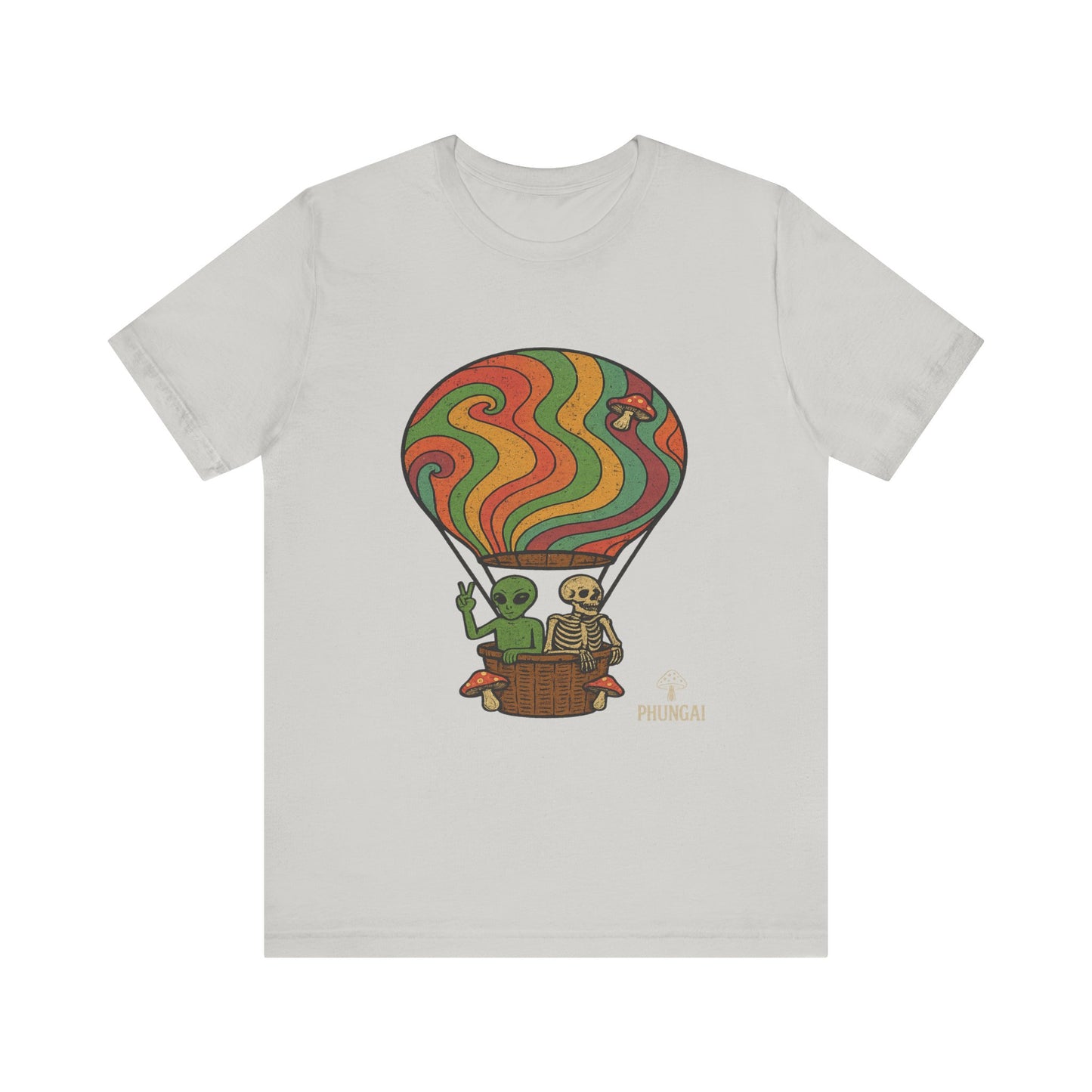 Vintage Hot Air Balloon Tee, Fun Graphic Tee, Unisex Cotton T-Shirt, Perfect Gift for Adventurers, Seasonal Wardrobe Staple