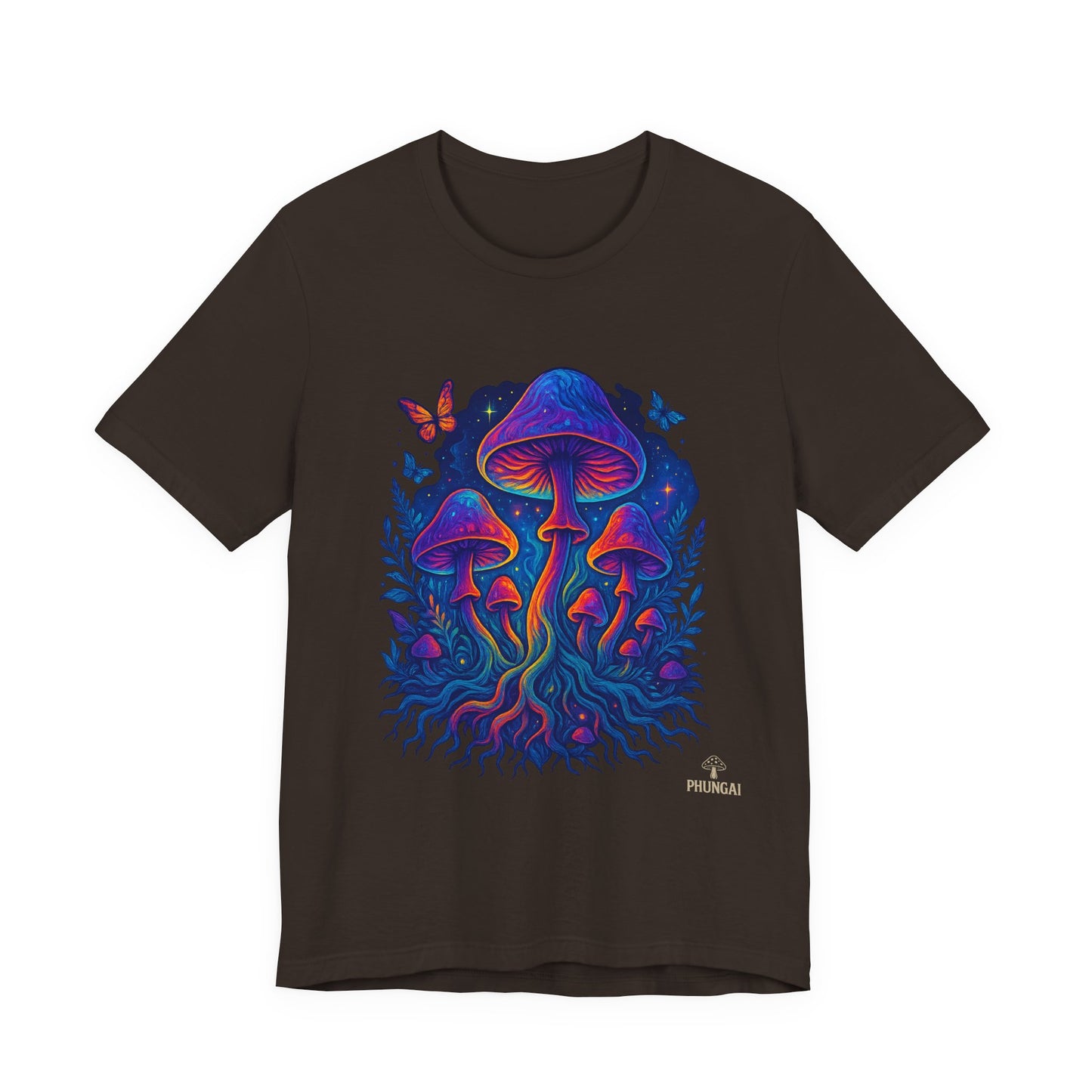 Mystical Mushroom Tee | Unisex Jersey Short Sleeve Shirt, Bohemian T-Shirt, Nature Lover Gift, Psychedelic Art Tee, Festival Apparel