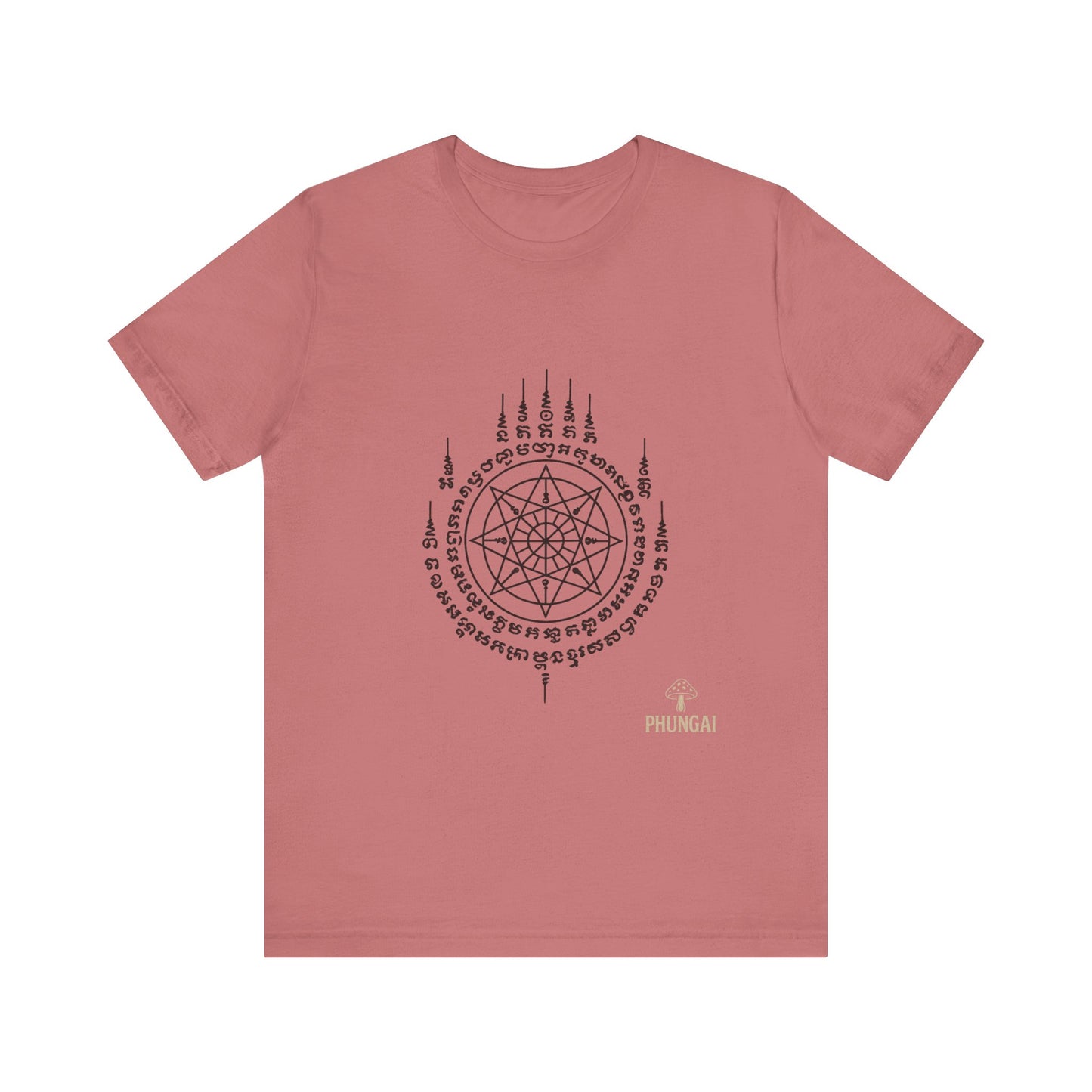 Mystical Pentagram Tee, Unisex Graphic T-Shirt, Boho Style, Occult Fashion, Perfect for Festivals, Everyday Wear, Gift Idea