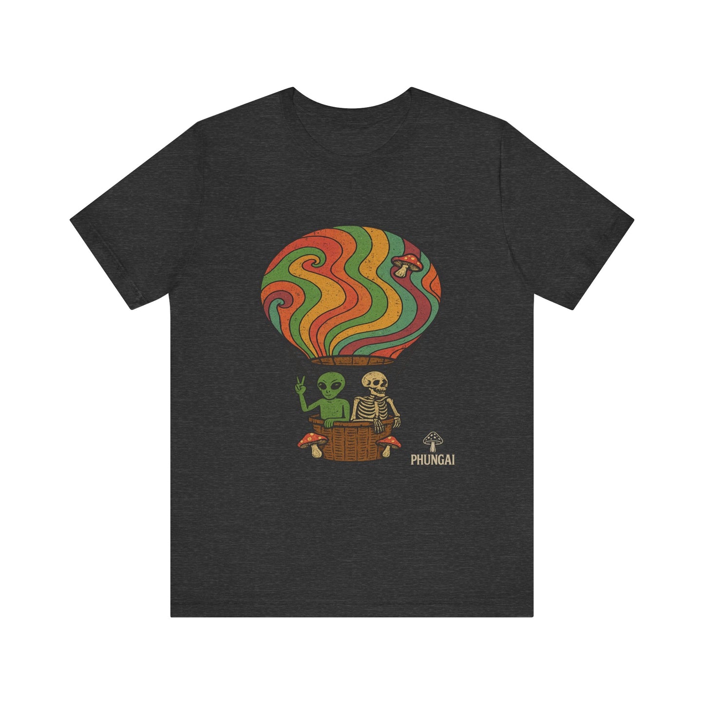 Vintage Hot Air Balloon Tee, Fun Graphic Tee, Unisex Cotton T-Shirt, Perfect Gift for Adventurers, Seasonal Wardrobe Staple