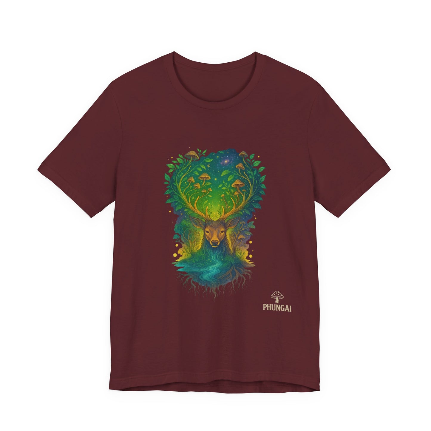 Nature's Spirit Unisex Tee, Eco-Friendly T-Shirt, Forest Animal Tee, Bohemian Shirt, Gift for Nature Lovers, Summer Wear, Wildlife Art