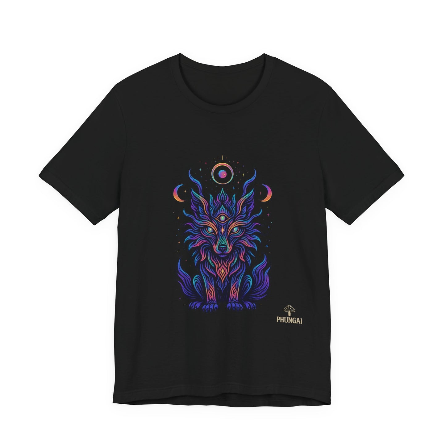 Mystical Wolf Graphic Tee | Boho Vibes, Unisex Shirt, Perfect Gift for Animal Lovers, Spiritual Style, Everyday Wear