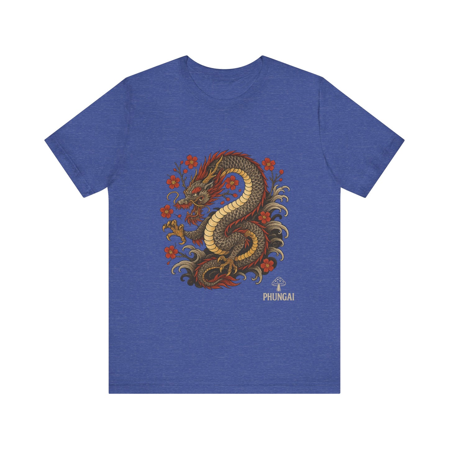 Dragon Art Unisex Tee | Casual Streetwear, Nature Lover Gift, Eco-Friendly Apparel, Festival Wear, Anime Merchandise
