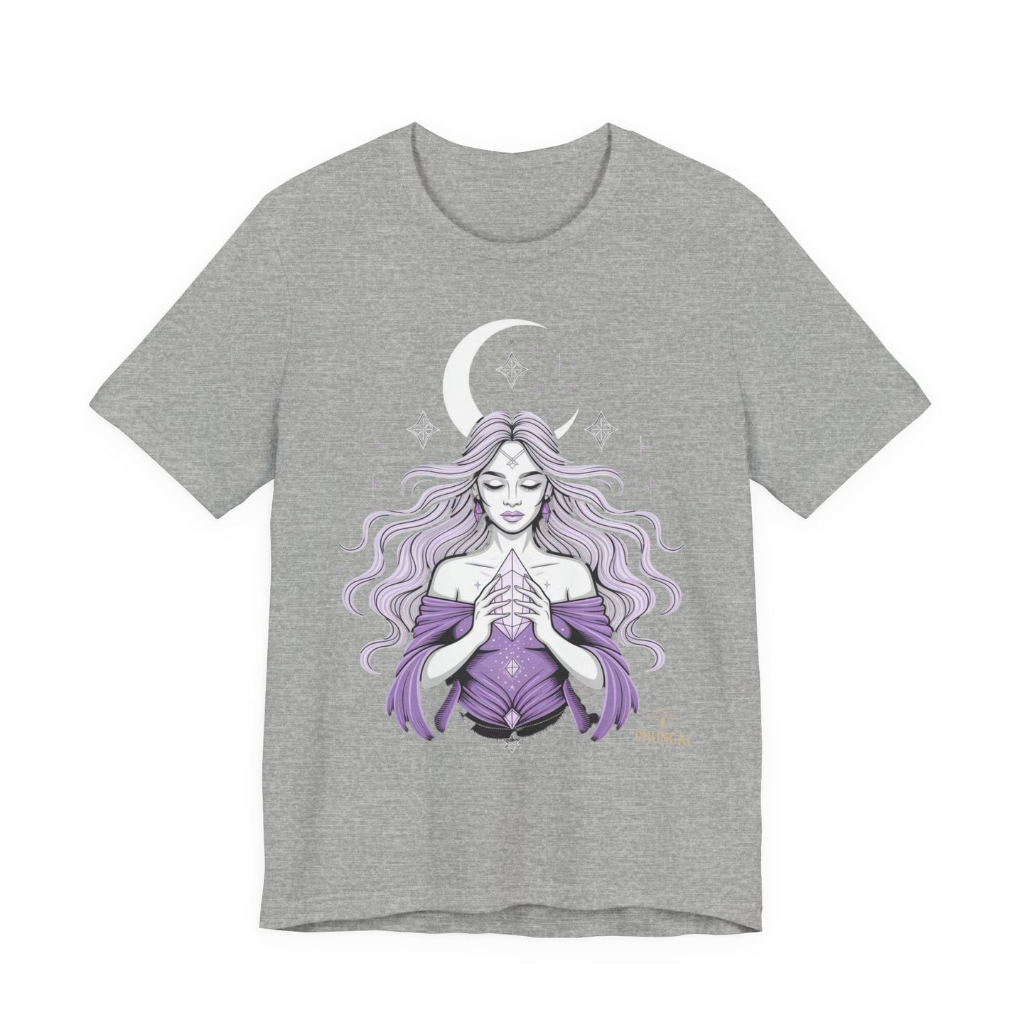 Mystic Violet Oracle Tee — Spiritual Meditation T-Shirt