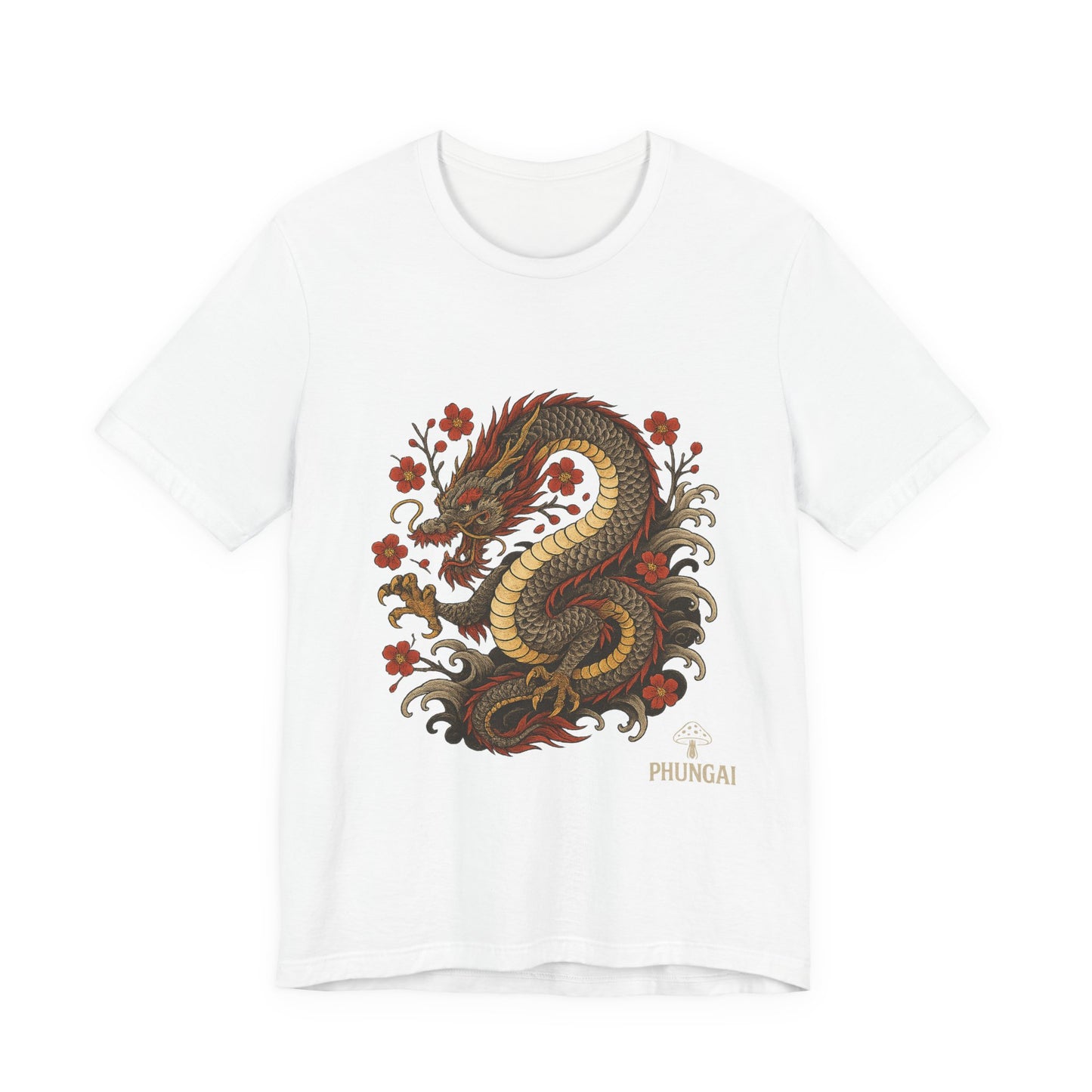 Dragon Art Unisex Tee | Casual Streetwear, Nature Lover Gift, Eco-Friendly Apparel, Festival Wear, Anime Merchandise