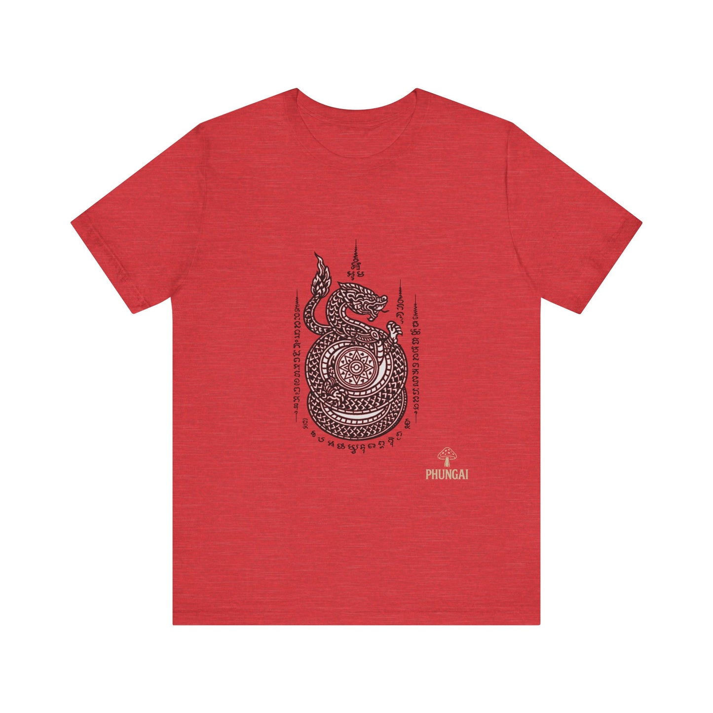 Spiritual Serpent Unisex Tee, Bohemian T-Shirt, Yoga Wear, Gift for Him, Meditation Apparel, Mindfulness Clothing
