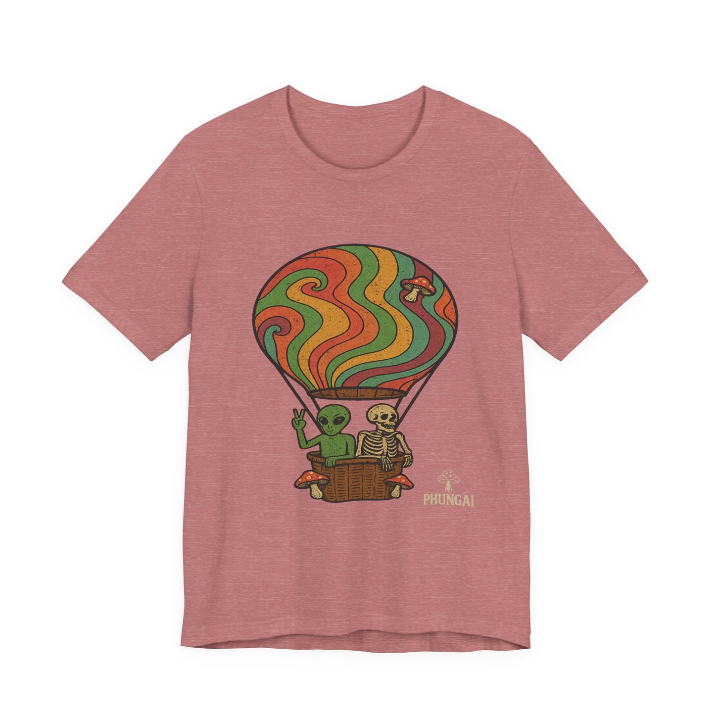 Vintage Hot Air Balloon Tee, Fun Graphic Tee, Unisex Cotton T-Shirt, Perfect Gift for Adventurers, Seasonal Wardrobe Staple