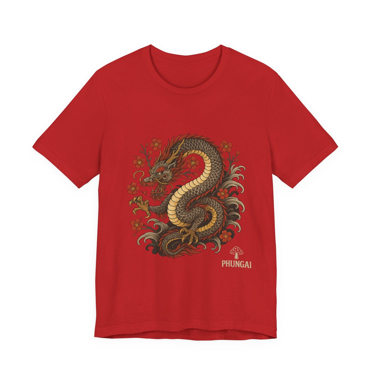 Dragon Art Unisex Tee | Casual Streetwear, Nature Lover Gift, Eco-Friendly Apparel, Festival Wear, Anime Merchandise