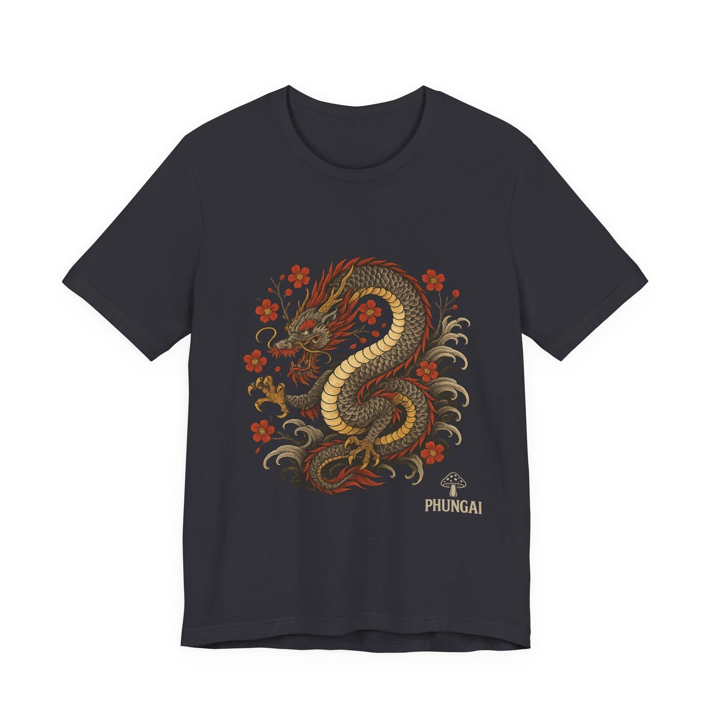 Dragon Art Unisex Tee | Casual Streetwear, Nature Lover Gift, Eco-Friendly Apparel, Festival Wear, Anime Merchandise