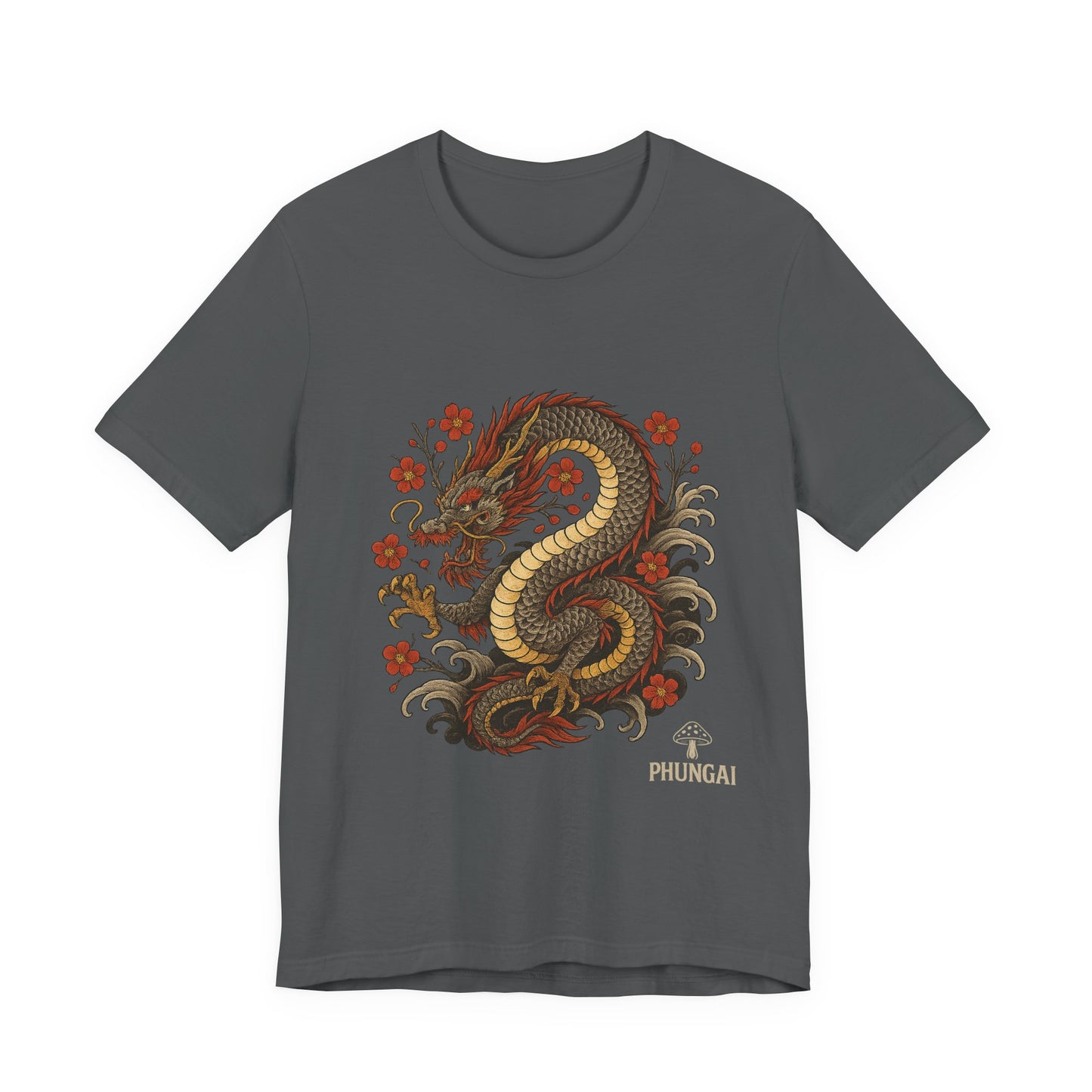 Dragon Art Unisex Tee | Casual Streetwear, Nature Lover Gift, Eco-Friendly Apparel, Festival Wear, Anime Merchandise
