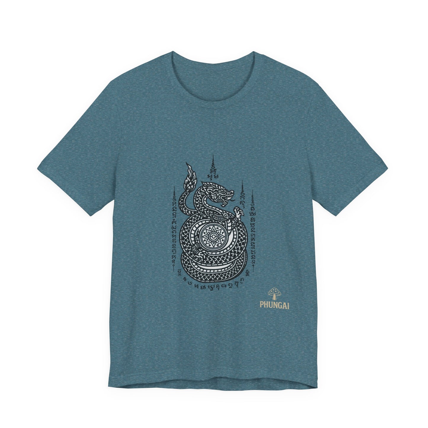 Spiritual Serpent Unisex Tee, Bohemian T-Shirt, Yoga Wear, Gift for Him, Meditation Apparel, Mindfulness Clothing