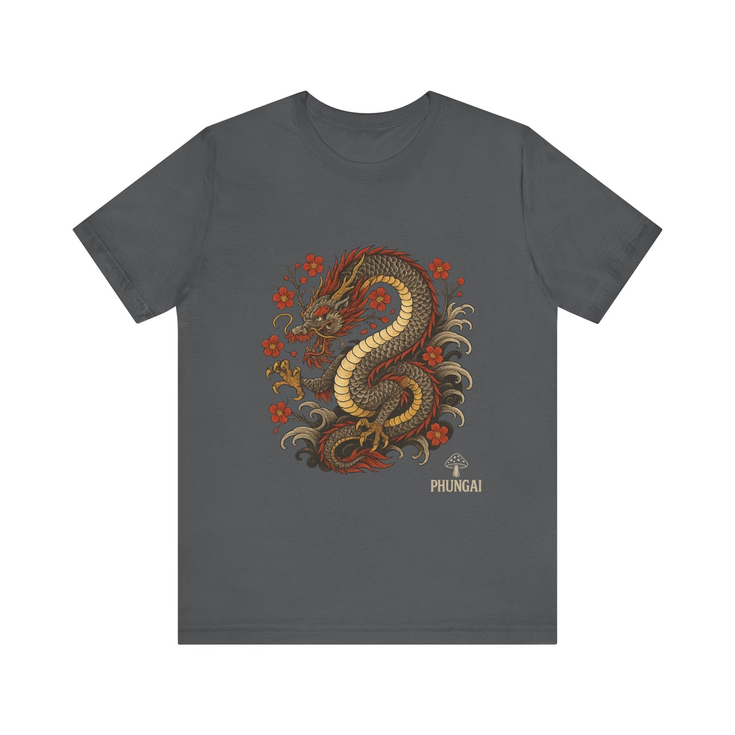Dragon Art Unisex Tee | Casual Streetwear, Nature Lover Gift, Eco-Friendly Apparel, Festival Wear, Anime Merchandise