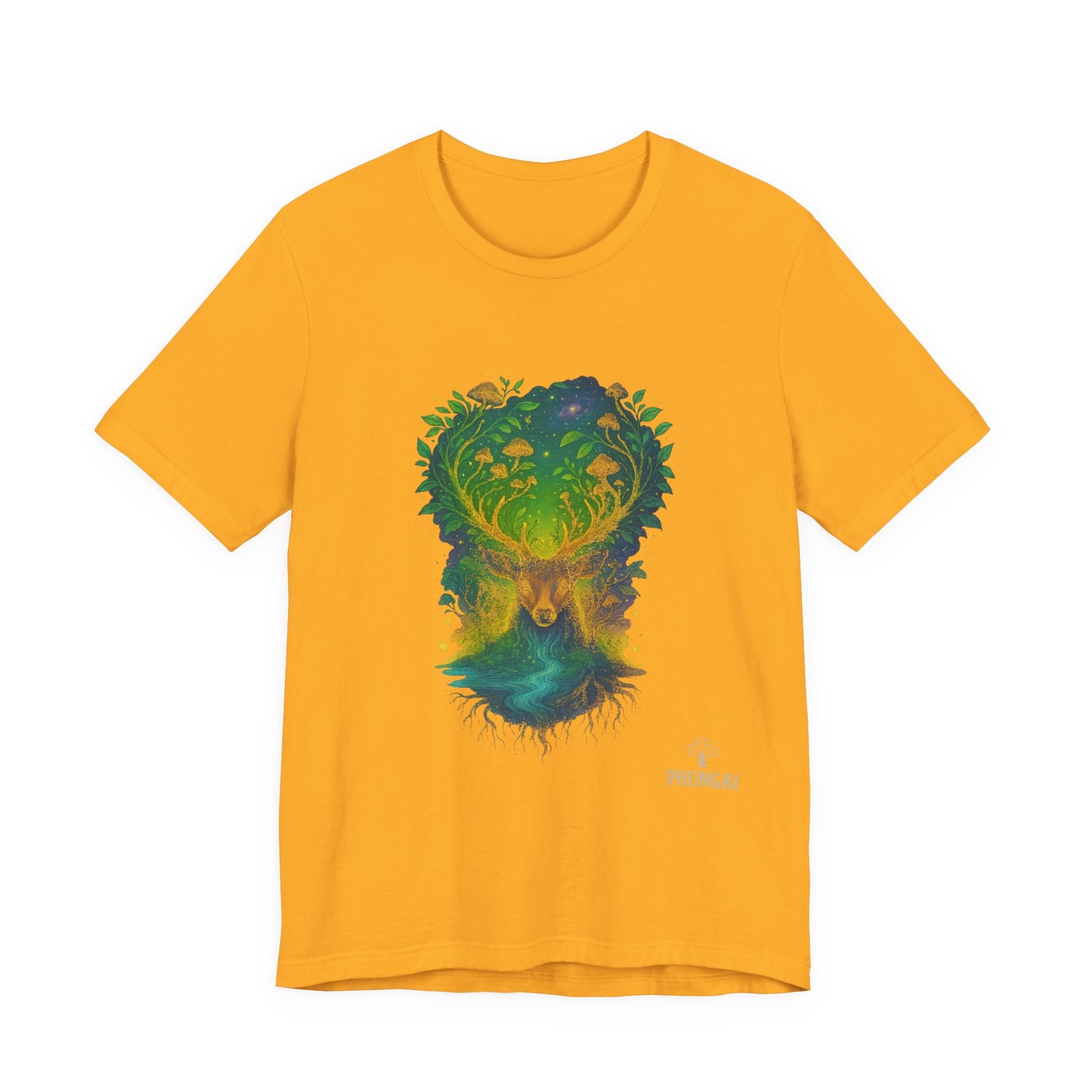 Nature's Spirit Unisex Tee, Eco-Friendly T-Shirt, Forest Animal Tee, Bohemian Shirt, Gift for Nature Lovers, Summer Wear, Wildlife Art