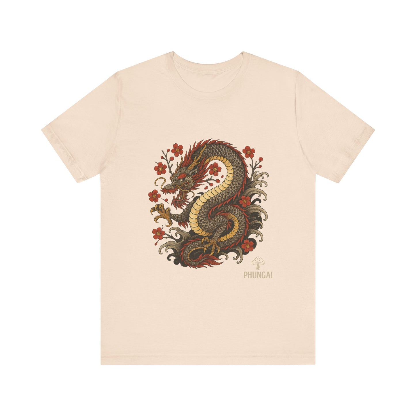 Dragon Art Unisex Tee | Casual Streetwear, Nature Lover Gift, Eco-Friendly Apparel, Festival Wear, Anime Merchandise