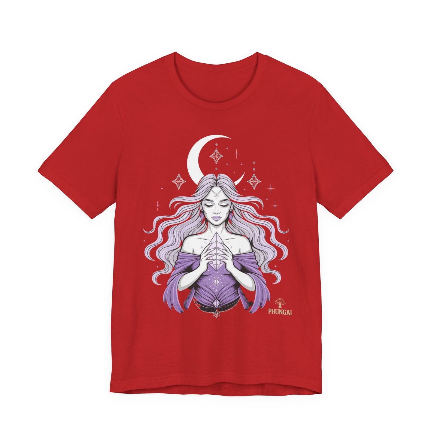 Mystic Violet Oracle Tee — Spiritual Meditation T-Shirt