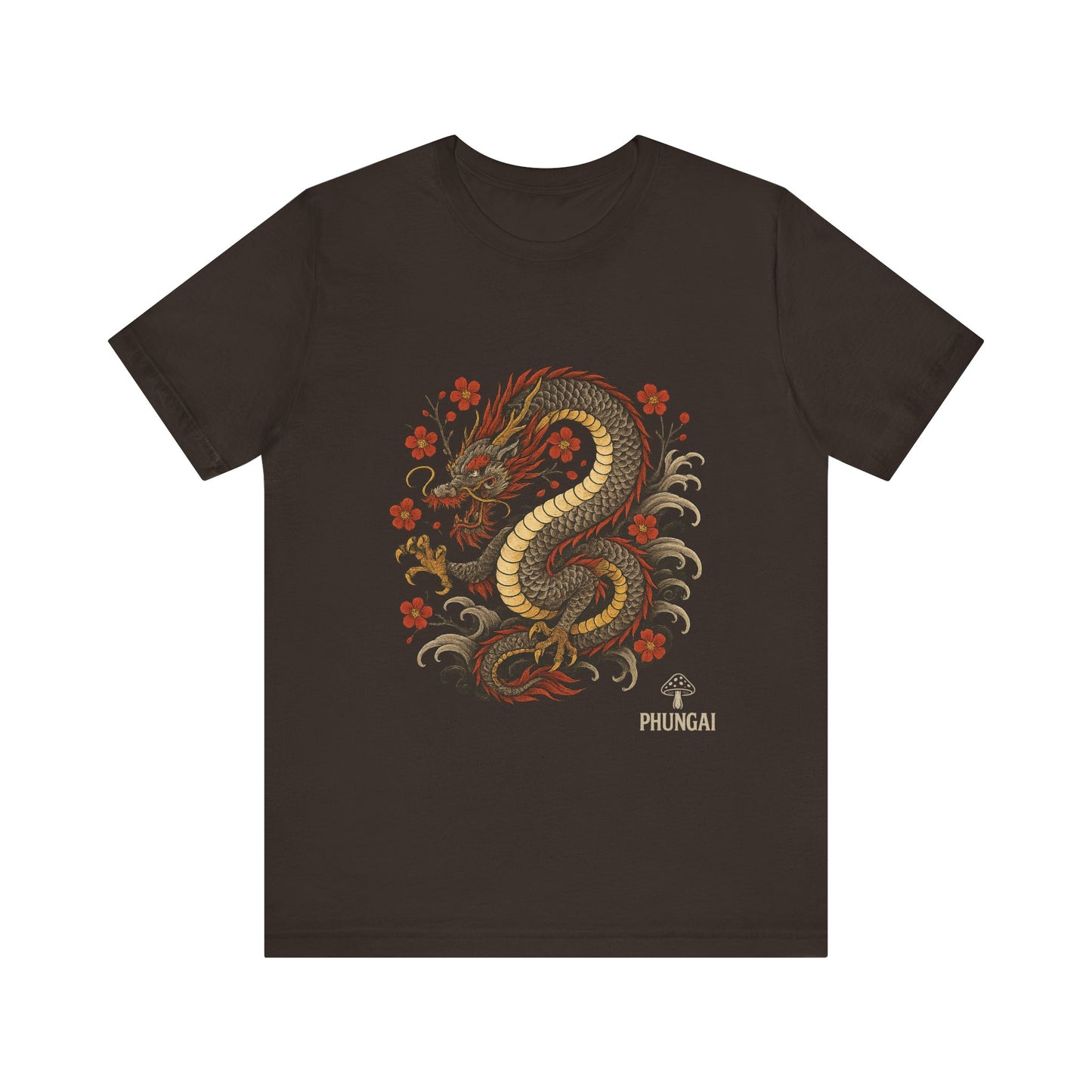 Dragon Art Unisex Tee | Casual Streetwear, Nature Lover Gift, Eco-Friendly Apparel, Festival Wear, Anime Merchandise