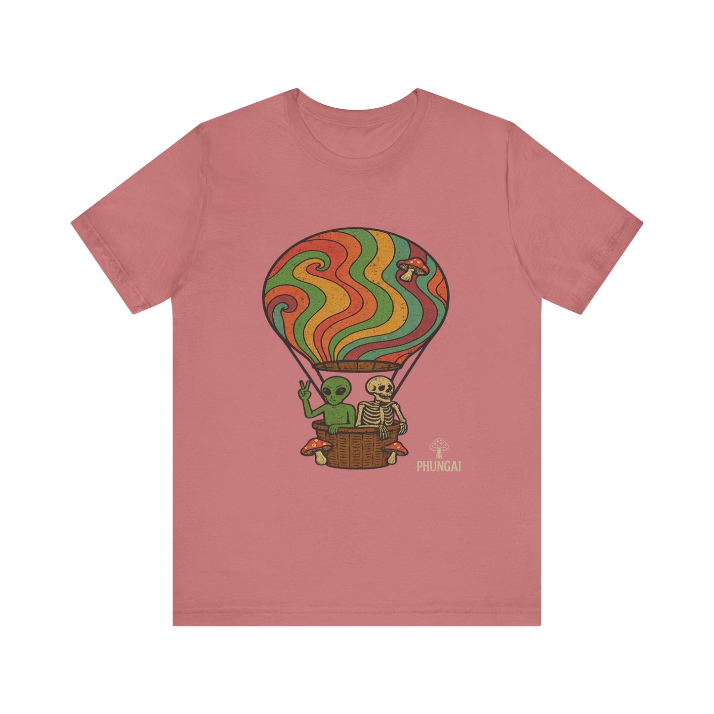 Vintage Hot Air Balloon Tee, Fun Graphic Tee, Unisex Cotton T-Shirt, Perfect Gift for Adventurers, Seasonal Wardrobe Staple
