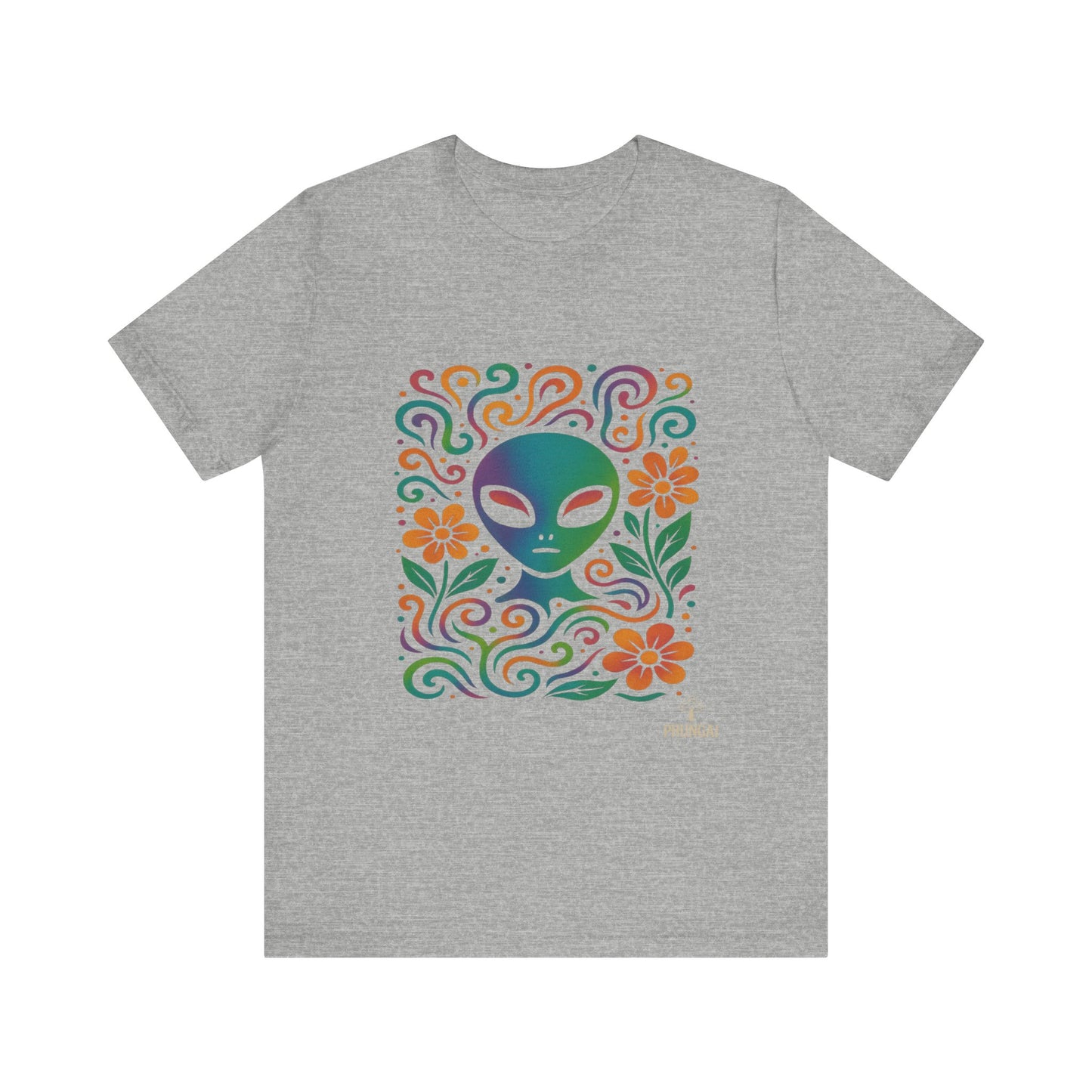 Alien Floral Short Sleeve Tee | Fun Graphic T-Shirt for Unisex | Perfect for Festivals, Vacations, and Everyday Wear | Gift for UFO [...]