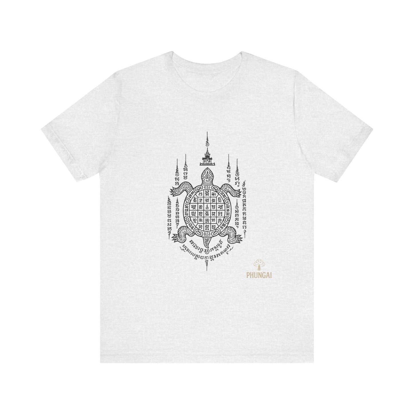 Spiritual Turtle Graphic Tee, Unisex Short Sleeve Shirt, Mindfulness Gift, Boho Fashion, Meditation Wear