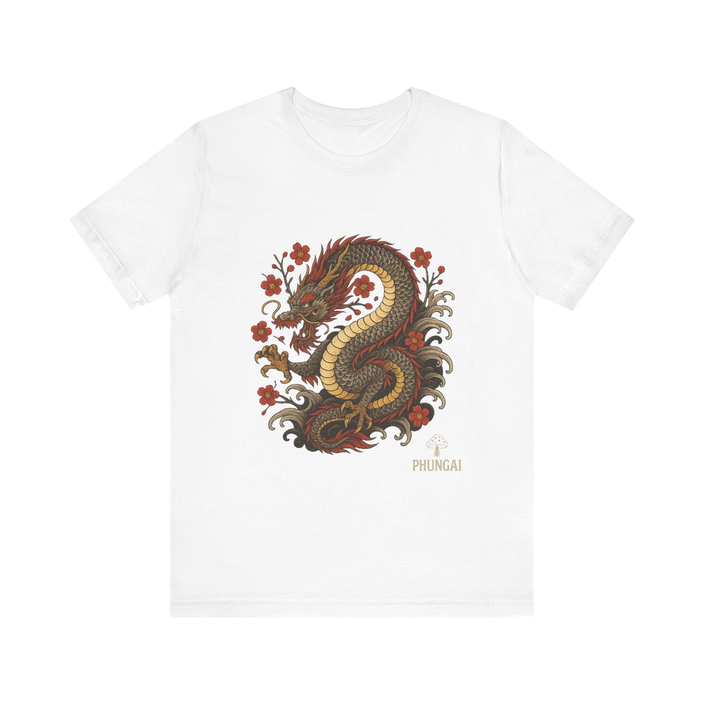Dragon Art Unisex Tee | Casual Streetwear, Nature Lover Gift, Eco-Friendly Apparel, Festival Wear, Anime Merchandise