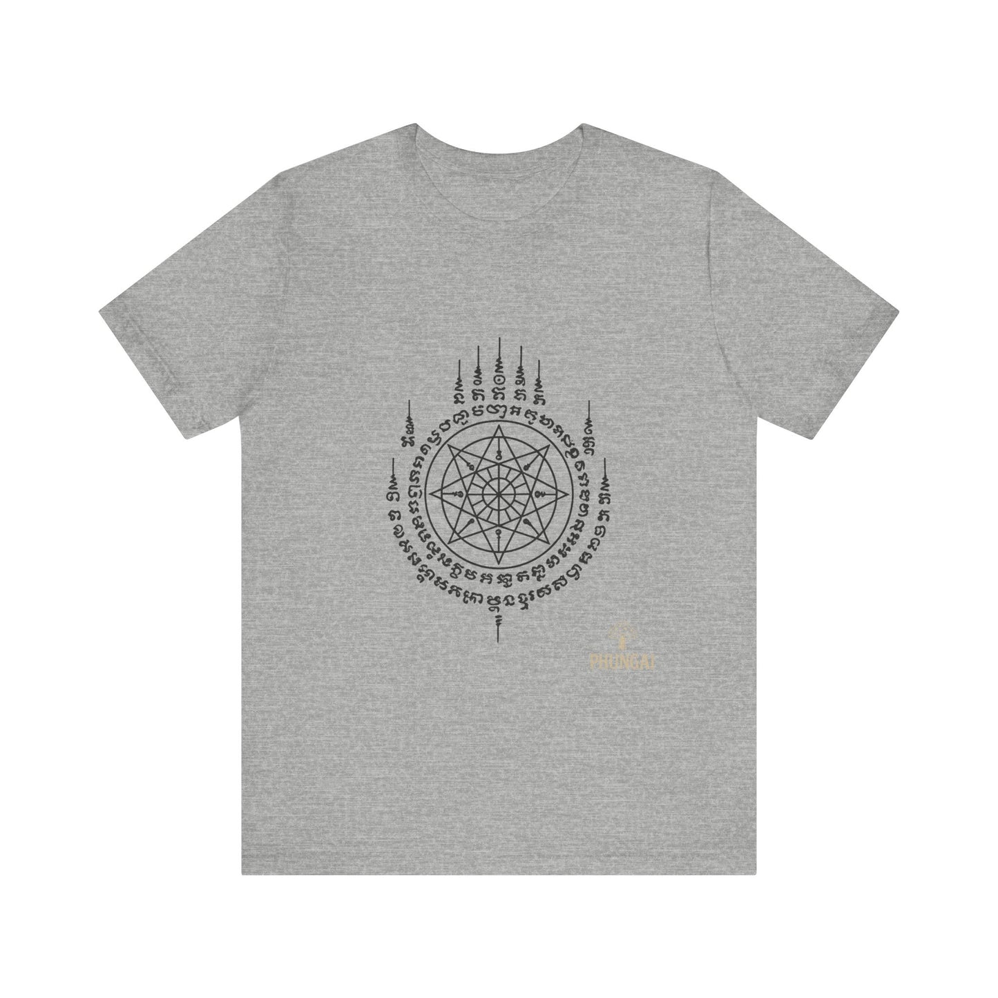Mystical Pentagram Tee, Unisex Graphic T-Shirt, Boho Style, Occult Fashion, Perfect for Festivals, Everyday Wear, Gift Idea