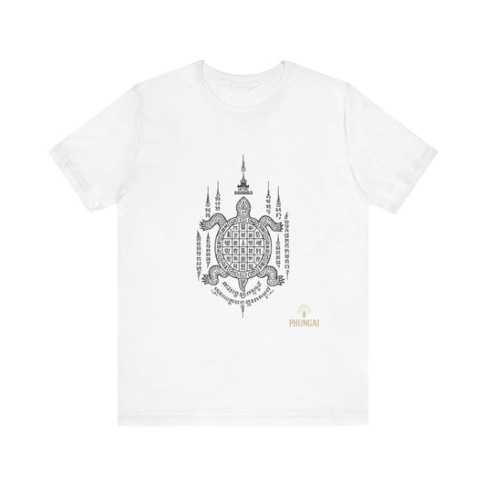 Spiritual Turtle Graphic Tee, Unisex Short Sleeve Shirt, Mindfulness Gift, Boho Fashion, Meditation Wear