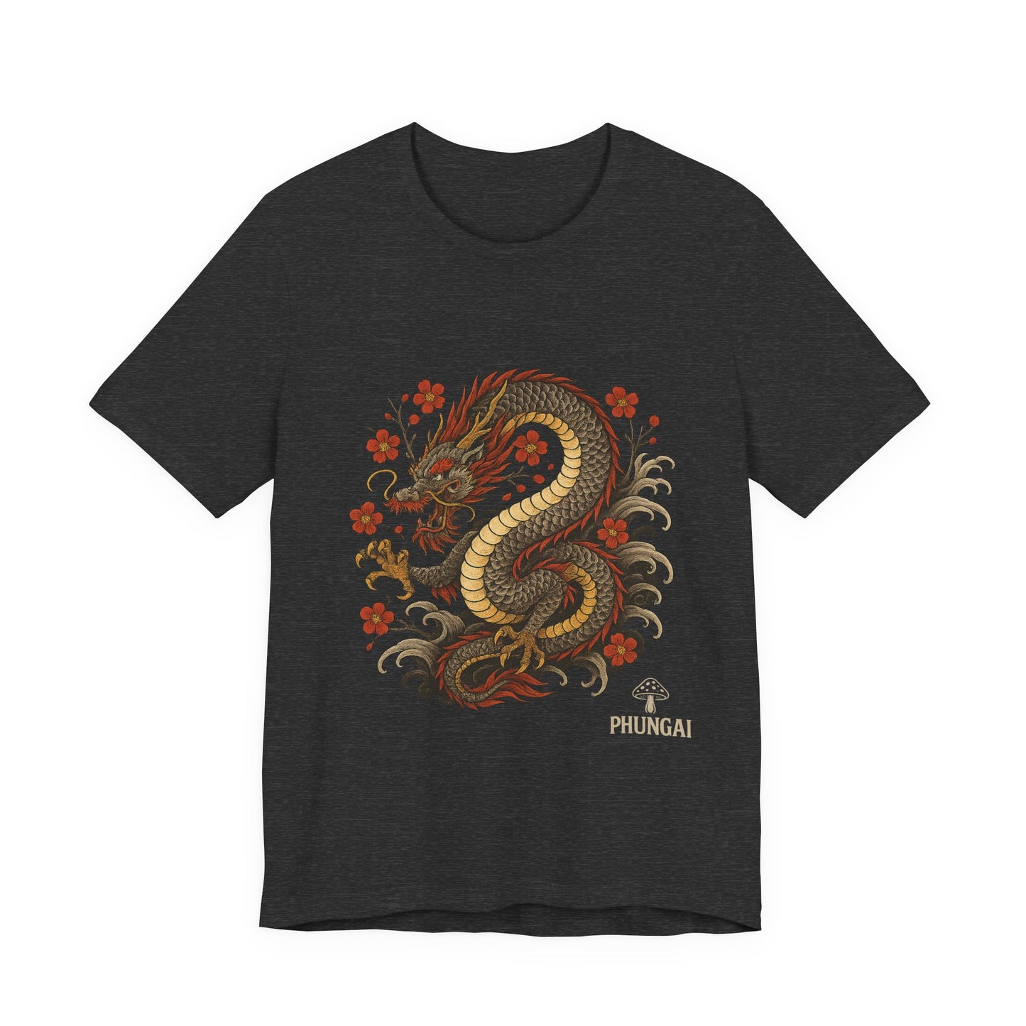 Dragon Art Unisex Tee | Casual Streetwear, Nature Lover Gift, Eco-Friendly Apparel, Festival Wear, Anime Merchandise