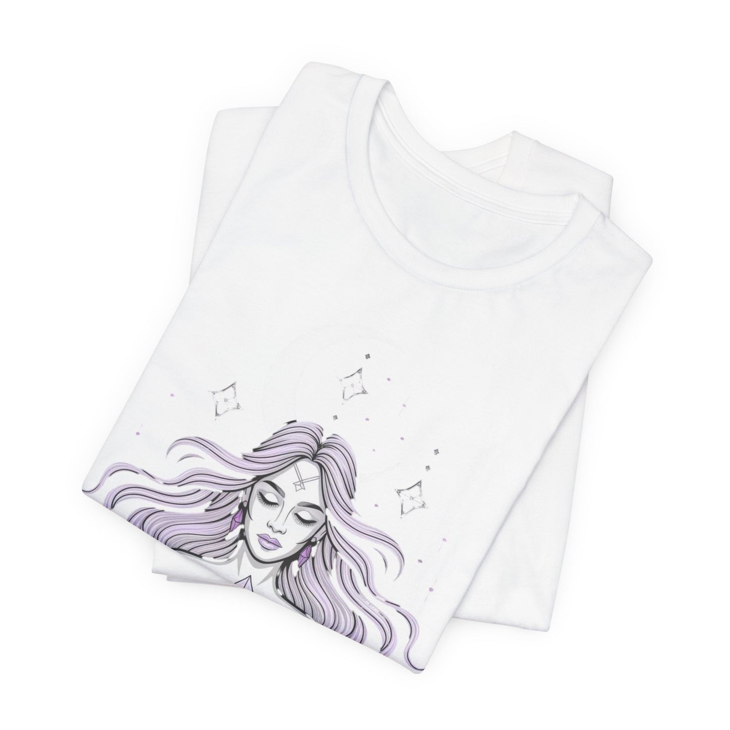Mystic Violet Oracle Tee — Spiritual Meditation T-Shirt