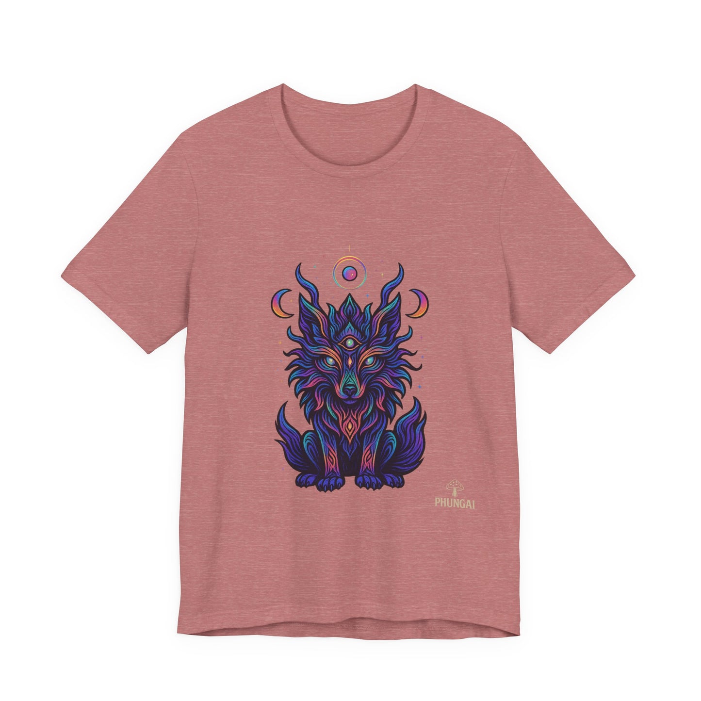 Mystical Wolf Graphic Tee | Boho Vibes, Unisex Shirt, Perfect Gift for Animal Lovers, Spiritual Style, Everyday Wear