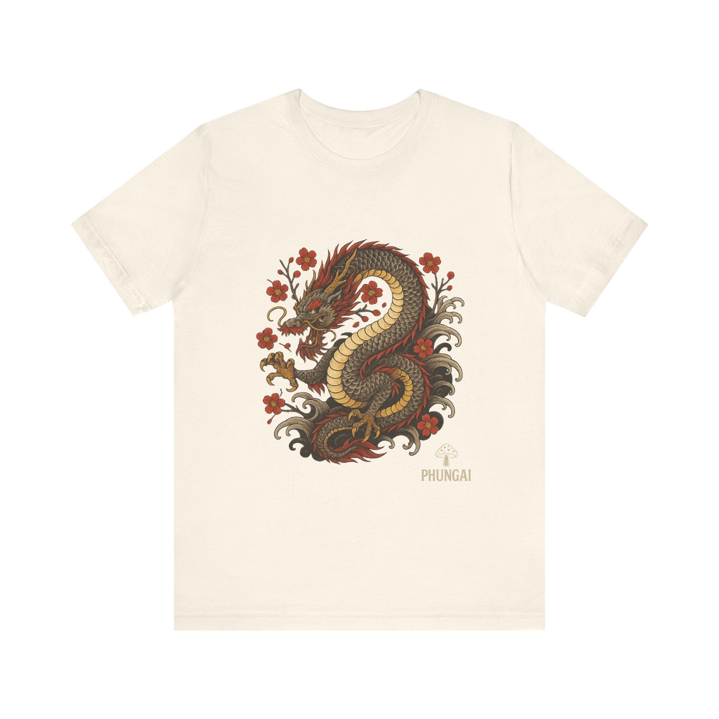 Dragon Art Unisex Tee | Casual Streetwear, Nature Lover Gift, Eco-Friendly Apparel, Festival Wear, Anime Merchandise
