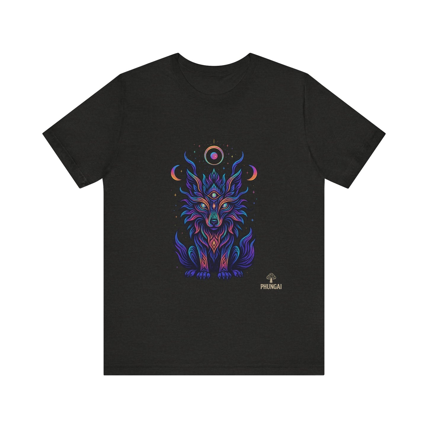 Mystical Wolf Graphic Tee | Boho Vibes, Unisex Shirt, Perfect Gift for Animal Lovers, Spiritual Style, Everyday Wear