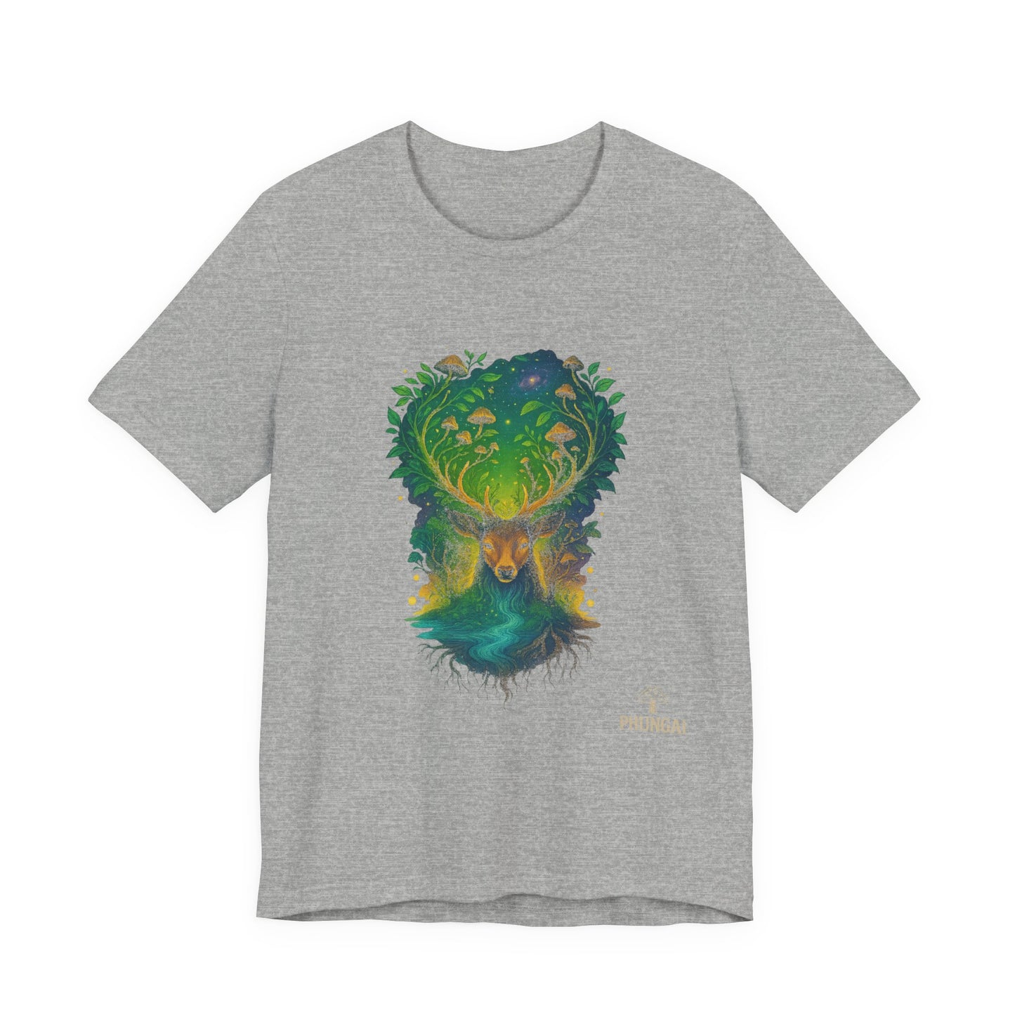 Nature's Spirit Unisex Tee, Eco-Friendly T-Shirt, Forest Animal Tee, Bohemian Shirt, Gift for Nature Lovers, Summer Wear, Wildlife Art