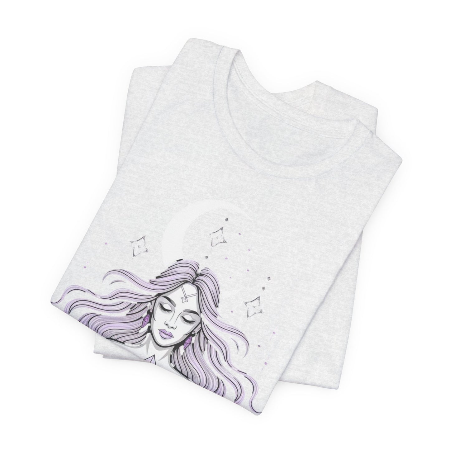 Mystic Violet Oracle Tee — Spiritual Meditation T-Shirt