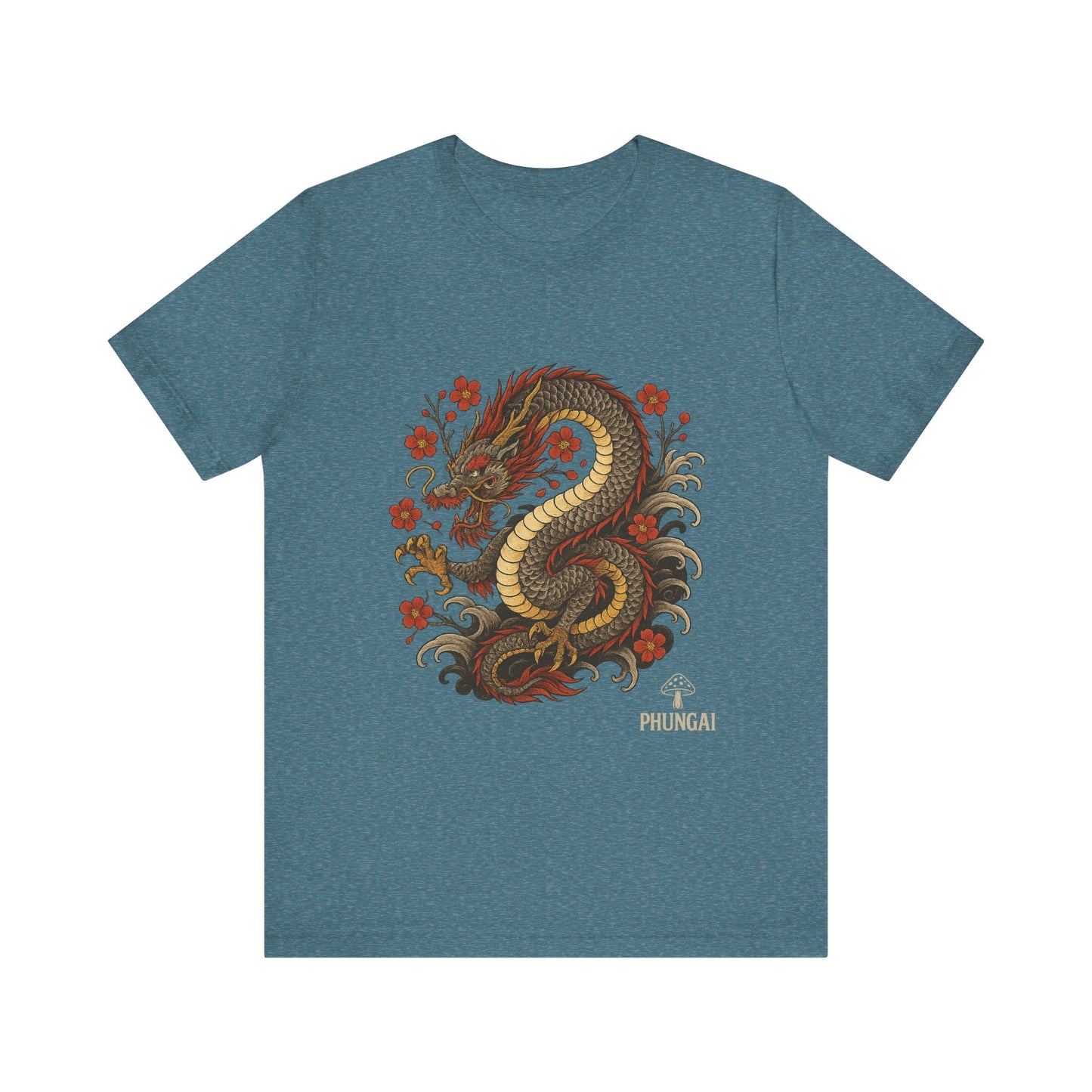 Dragon Art Unisex Tee | Casual Streetwear, Nature Lover Gift, Eco-Friendly Apparel, Festival Wear, Anime Merchandise