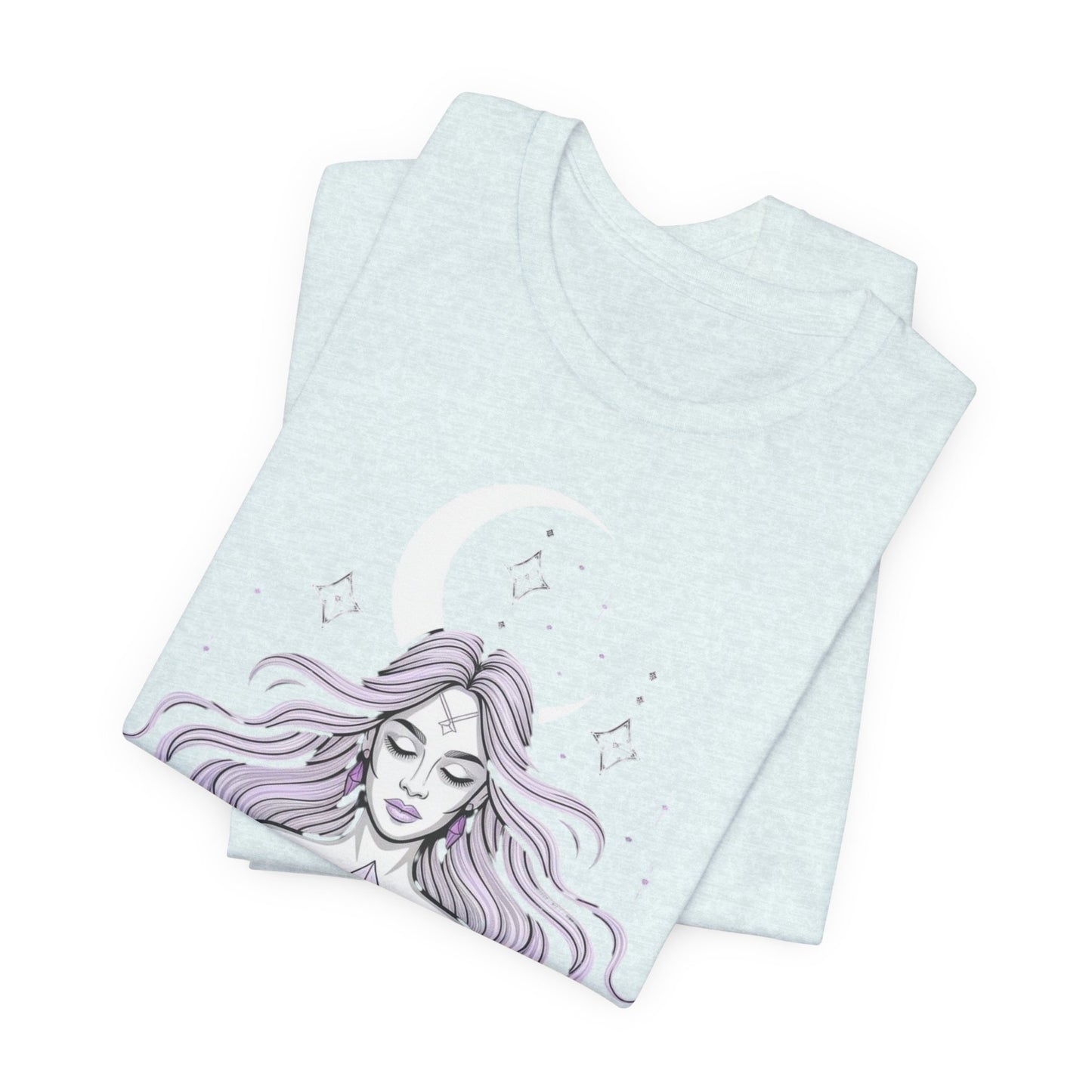 Mystic Violet Oracle Tee — Spiritual Meditation T-Shirt