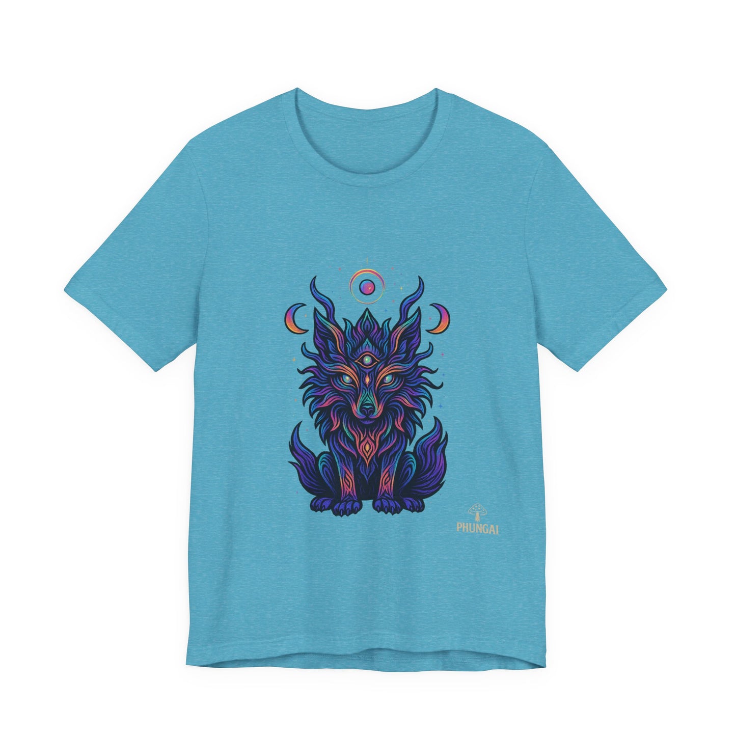 Mystical Wolf Graphic Tee | Boho Vibes, Unisex Shirt, Perfect Gift for Animal Lovers, Spiritual Style, Everyday Wear