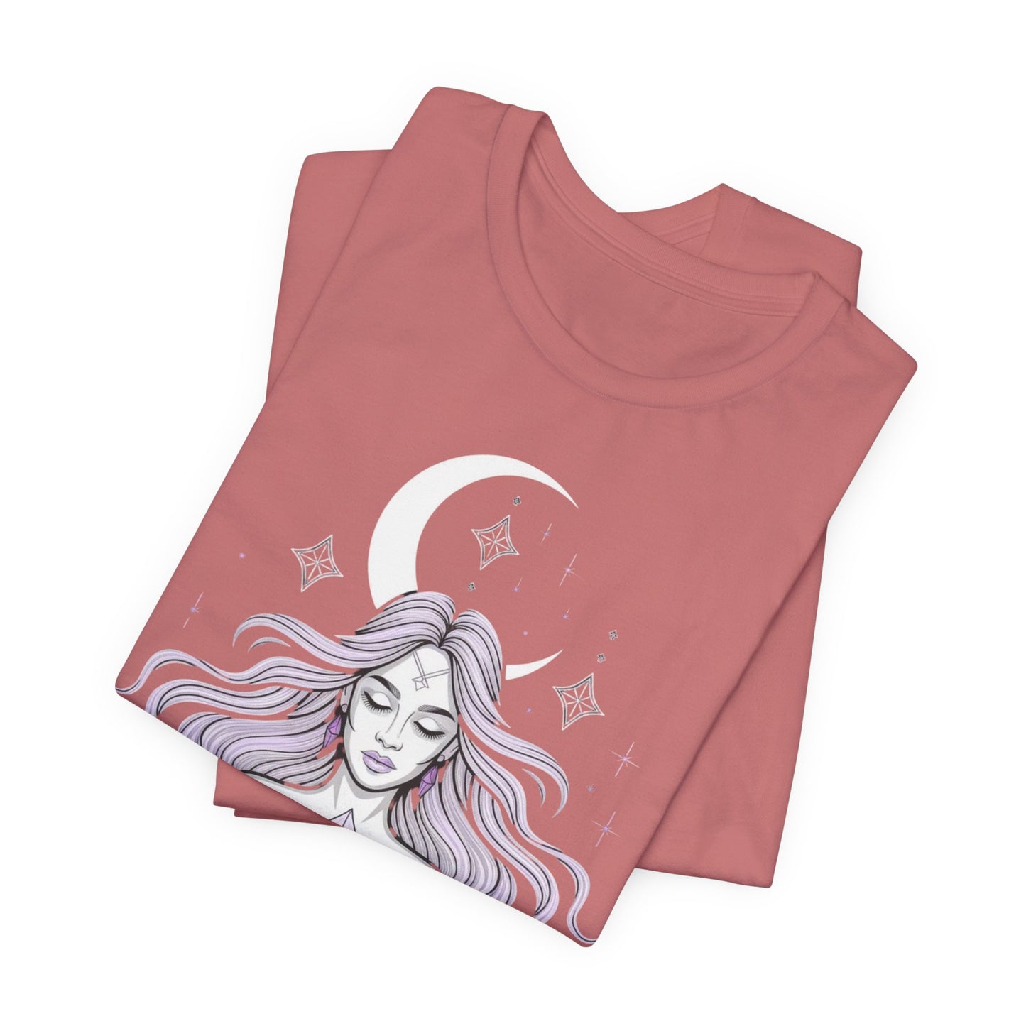 Mystic Violet Oracle Tee — Spiritual Meditation T-Shirt