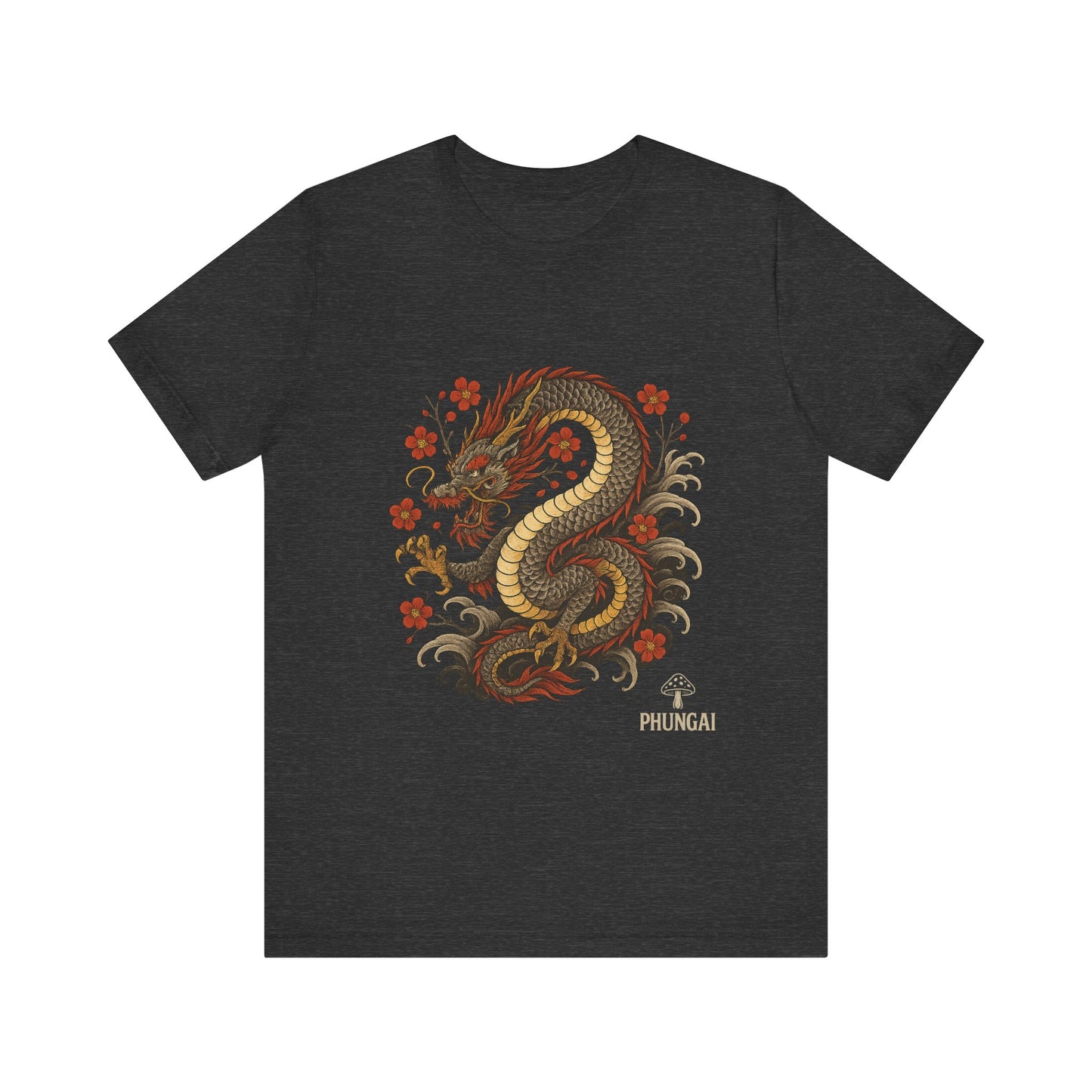 Dragon Art Unisex Tee | Casual Streetwear, Nature Lover Gift, Eco-Friendly Apparel, Festival Wear, Anime Merchandise