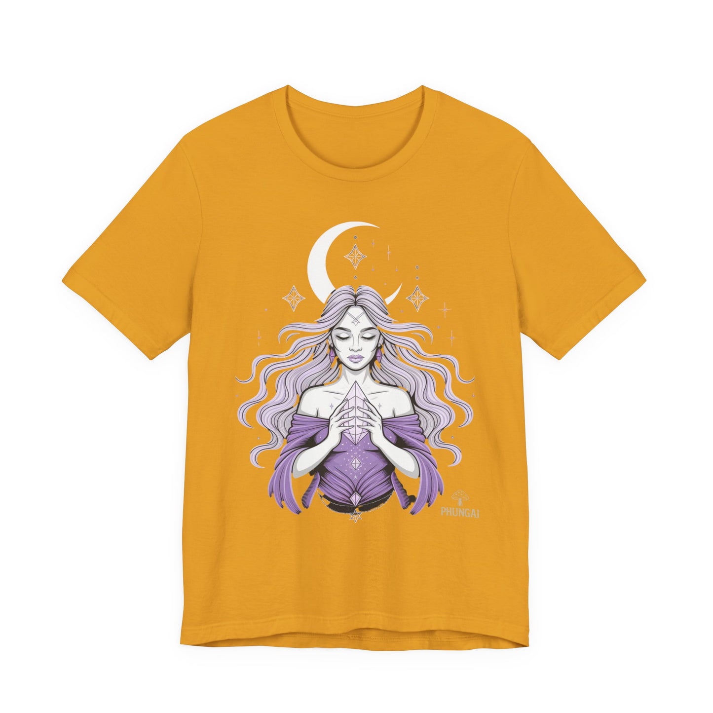 Mystic Violet Oracle Tee — Spiritual Meditation T-Shirt