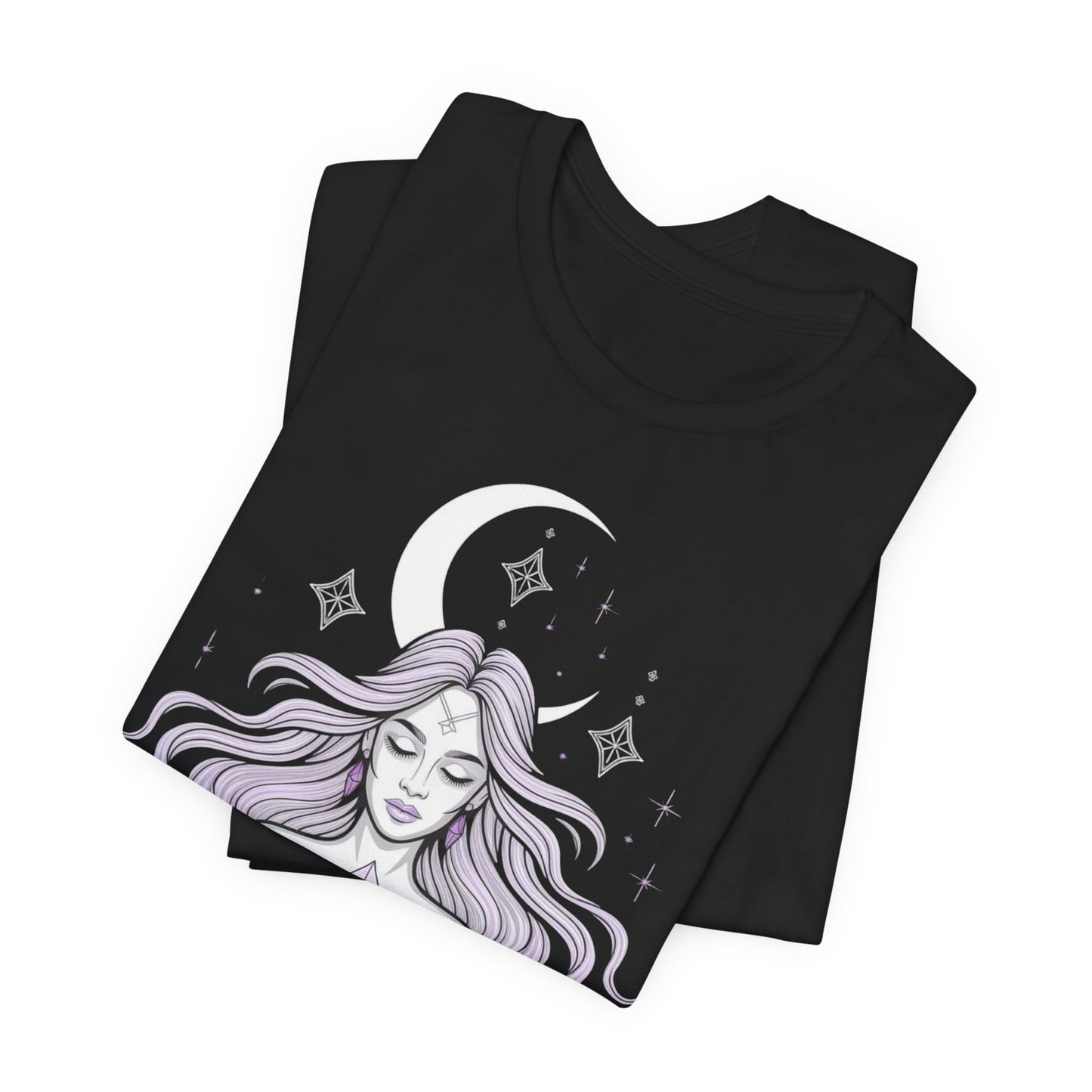 Mystic Violet Oracle Tee — Spiritual Meditation T-Shirt
