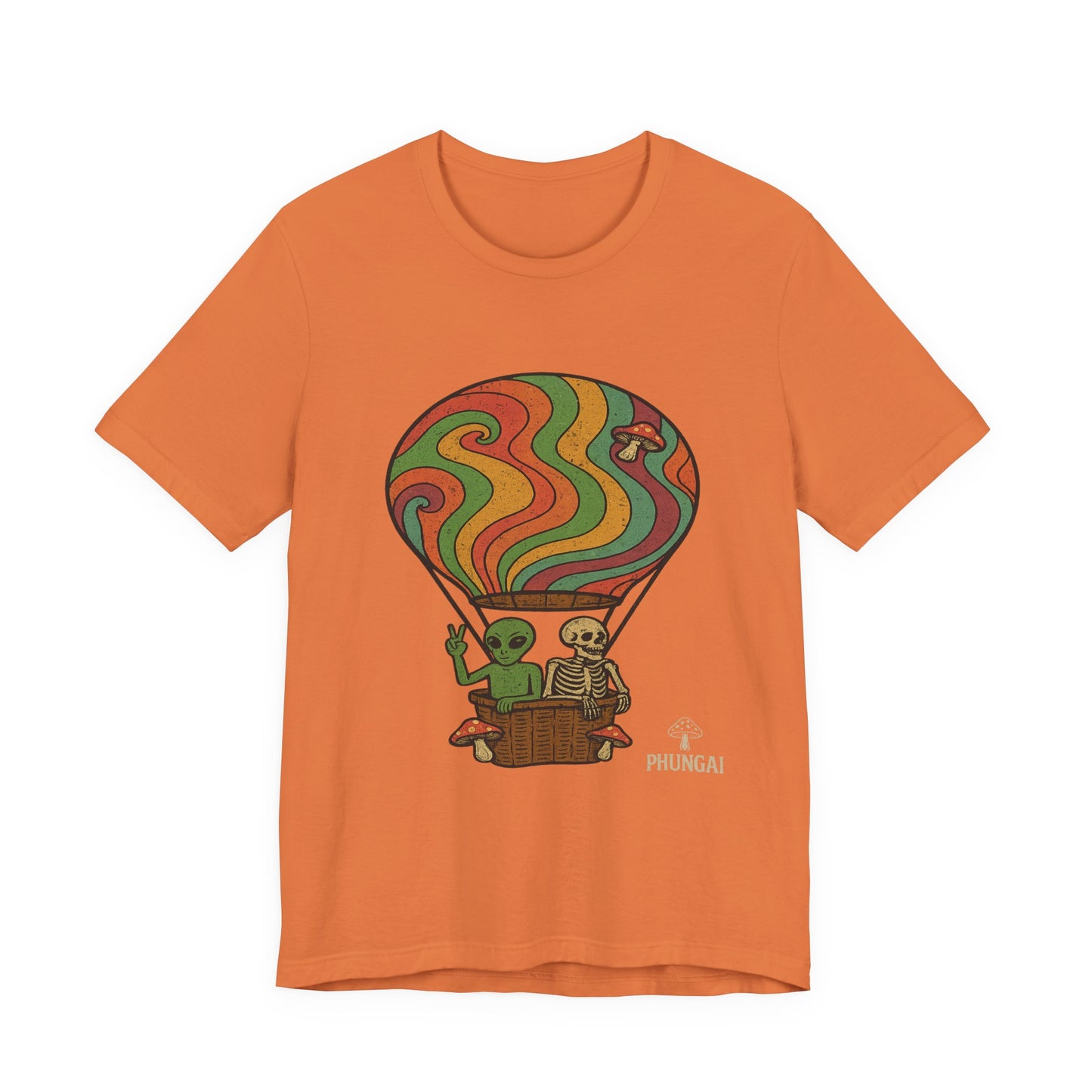 Vintage Hot Air Balloon Tee, Fun Graphic Tee, Unisex Cotton T-Shirt, Perfect Gift for Adventurers, Seasonal Wardrobe Staple