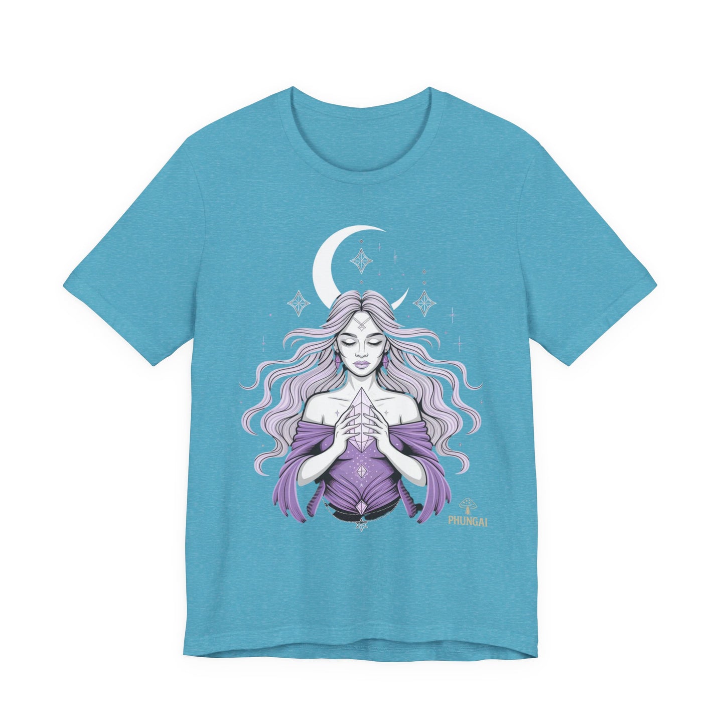 Mystic Violet Oracle Tee — Spiritual Meditation T-Shirt