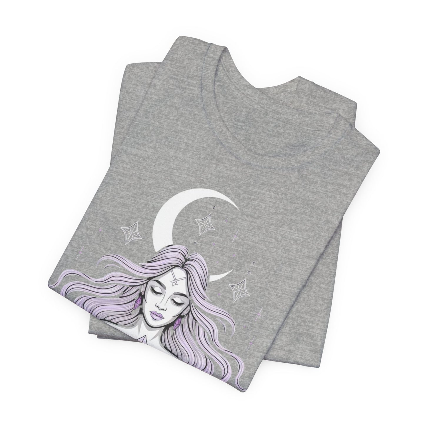 Mystic Violet Oracle Tee — Spiritual Meditation T-Shirt