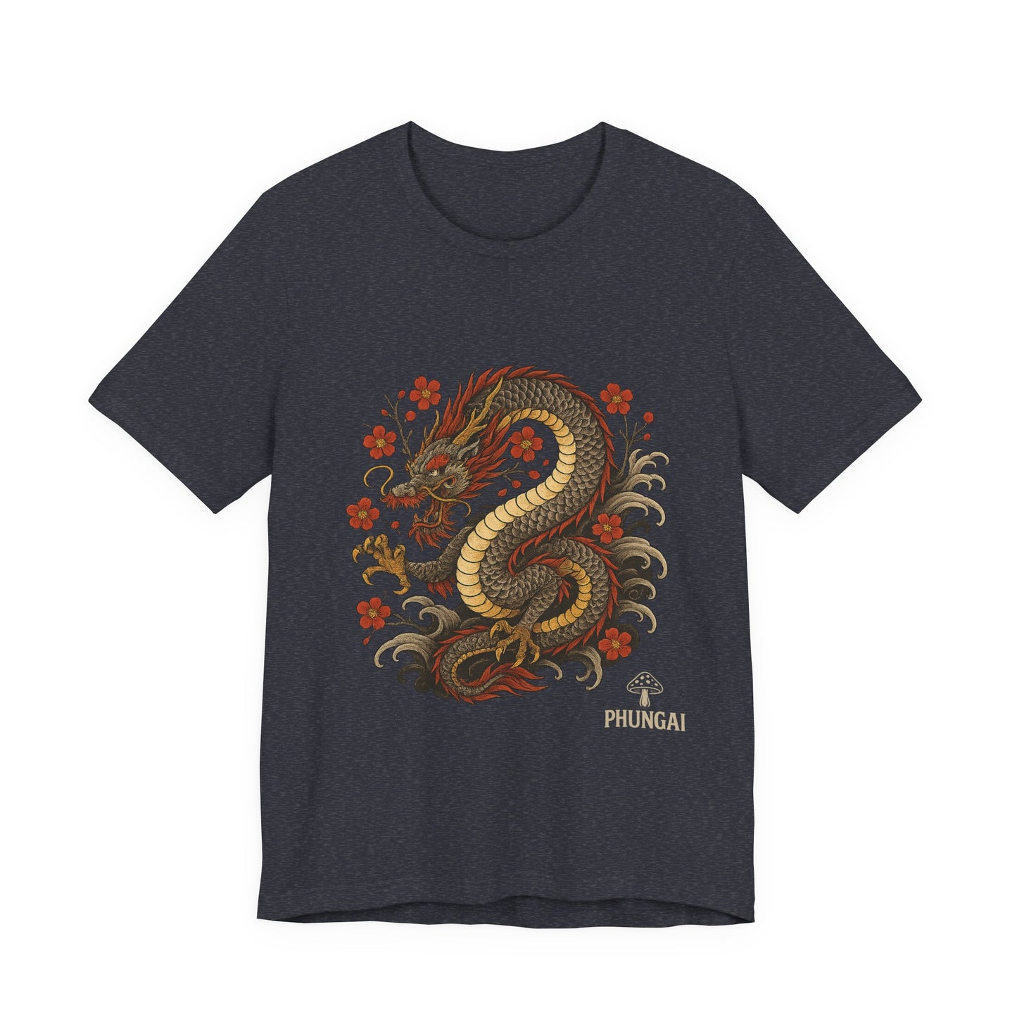 Dragon Art Unisex Tee | Casual Streetwear, Nature Lover Gift, Eco-Friendly Apparel, Festival Wear, Anime Merchandise