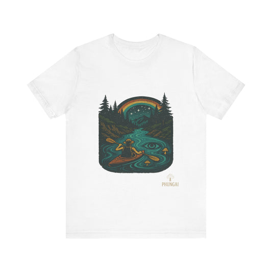 Adventure Awaits Tee, Nature Lover T-Shirt, Kayaking Theme Shirt, Camping Gift Tee, Outdoor Enthusiast Apparel