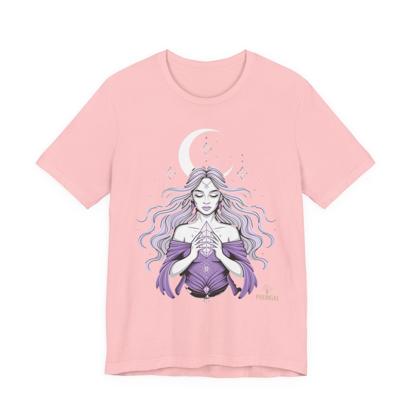 Mystic Violet Oracle Tee — Spiritual Meditation T-Shirt
