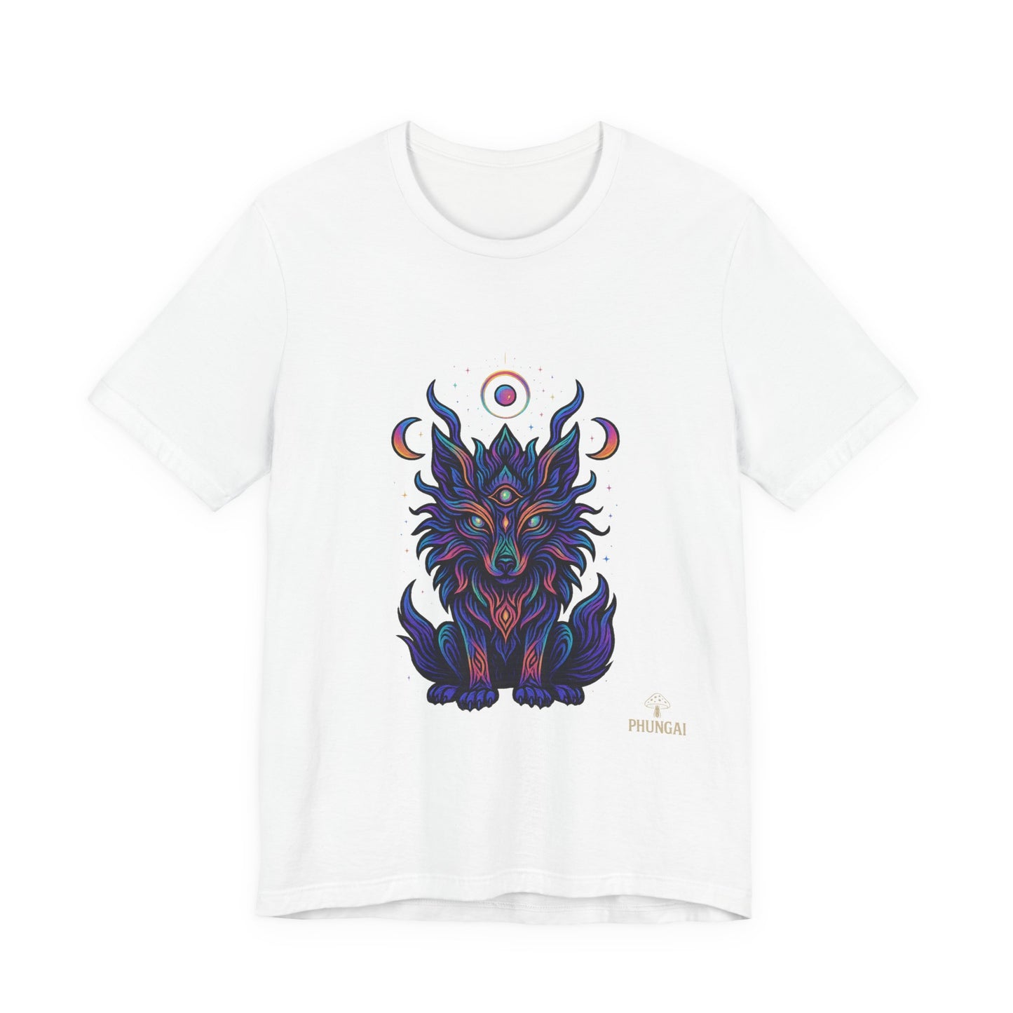 Mystical Wolf Graphic Tee | Boho Vibes, Unisex Shirt, Perfect Gift for Animal Lovers, Spiritual Style, Everyday Wear