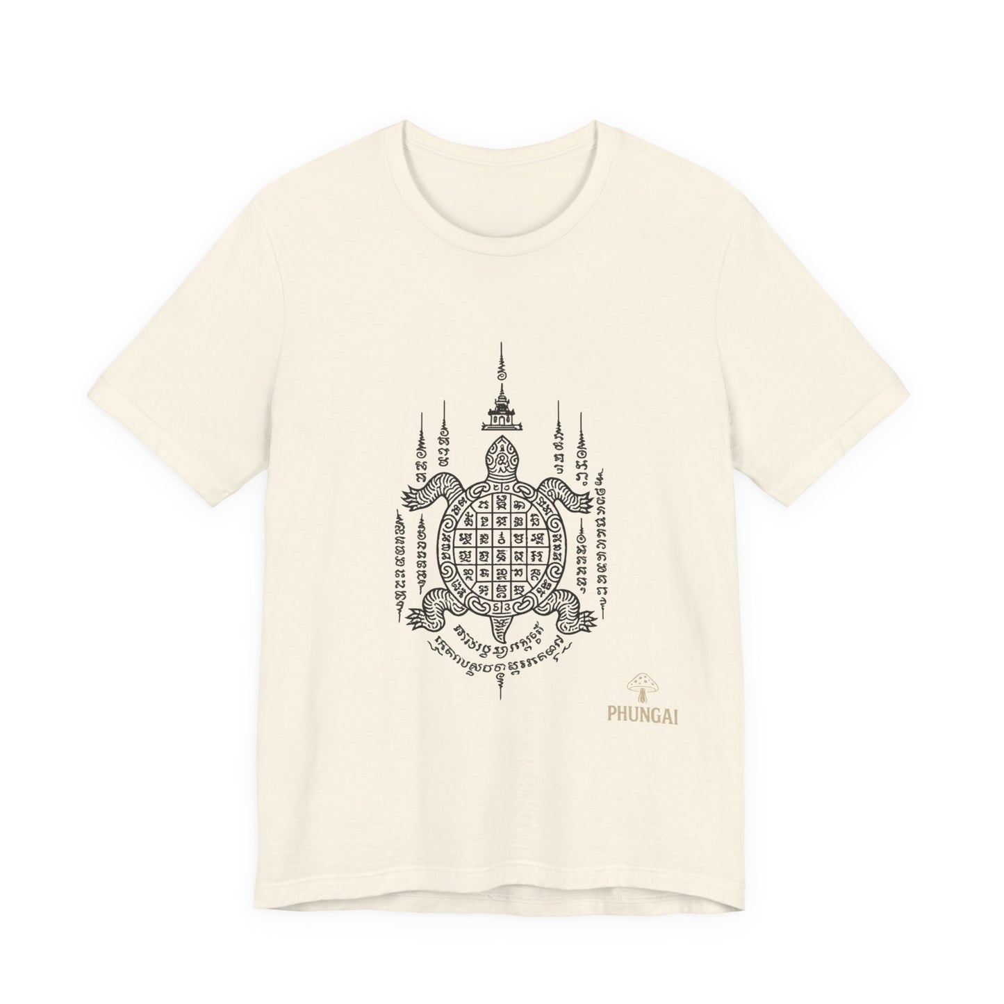 Spiritual Turtle Graphic Tee, Unisex Short Sleeve Shirt, Mindfulness Gift, Boho Fashion, Meditation Wear